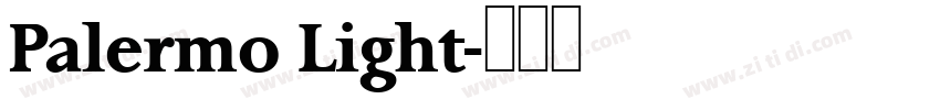Palermo Light字体转换